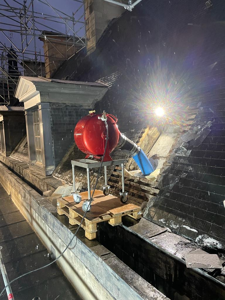 Intervention de chemisage sur toiture, démonstration de l'expertise technique en milieu complexe - Photo de notre partenaire Gery Corporation